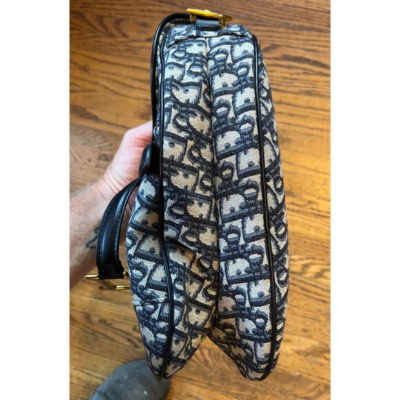 DIOR Blue Saddle Handbag Shoulder Bag Women's Size Small - Picture 12 of 16